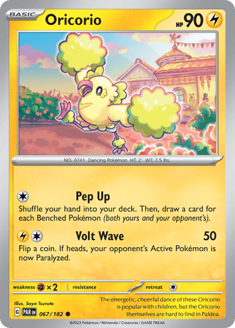 Oricorio Paradox Rift Pokemon Card