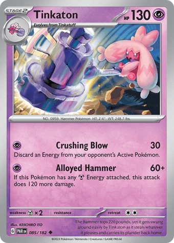 Tinkaton Paradox Rift Pokemon Card