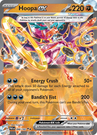 Hoopa ex Paradox Rift Pokemon Card