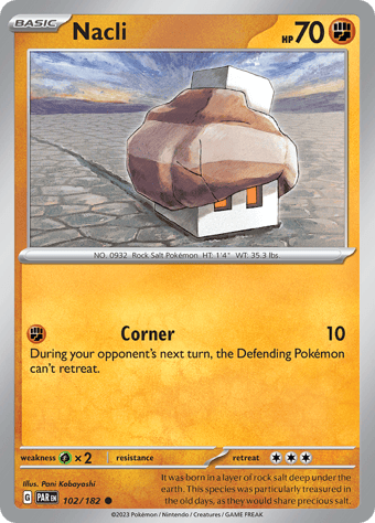 Nacli Paradox Rift Pokemon Card