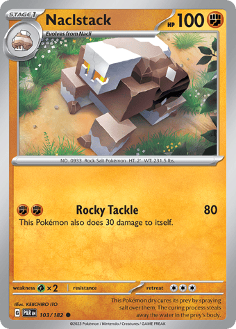 Naclstack Paradox Rift Pokemon Card