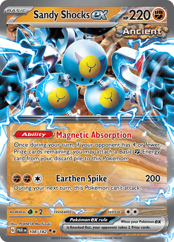 Sandy Shocks ex Paradox Rift Pokemon Card
