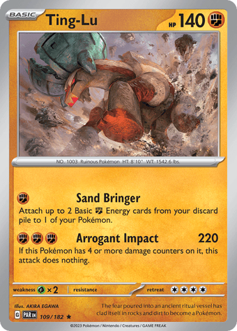 Ting-Lu Paradox Rift Pokemon Card
