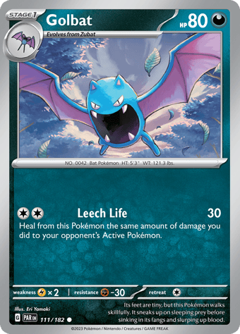 Golbat Paradox Rift Pokemon Card