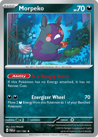 Morpeko Paradox Rift Pokemon Card