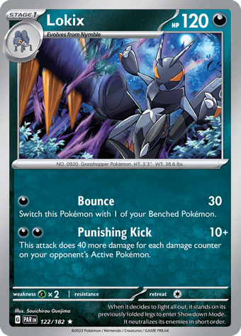 Lokix Paradox Rift Pokemon Card