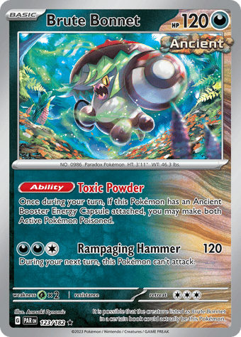 Brute Bonnet Paradox Rift Pokemon Card