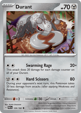 Durant Paradox Rift Pokemon Card