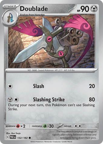 Doublade Paradox Rift Pokemon Card