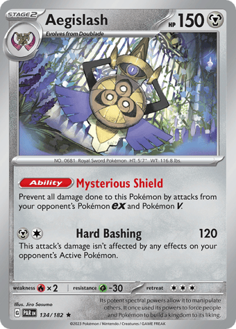 Aegislash Paradox Rift Pokemon Card