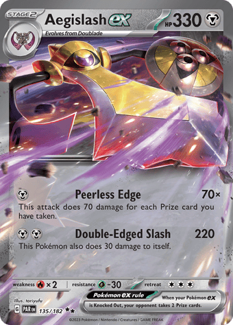 Aegislash ex Paradox Rift Pokemon Card