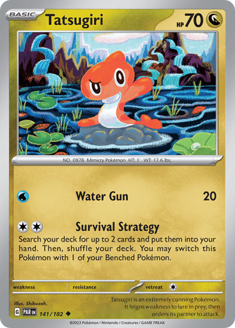 Tatsugiri Paradox Rift Pokemon Card