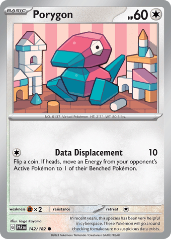 Porygon Paradox Rift Pokemon Card