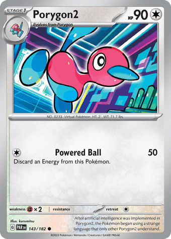 Porygon2 Paradox Rift Pokemon Card