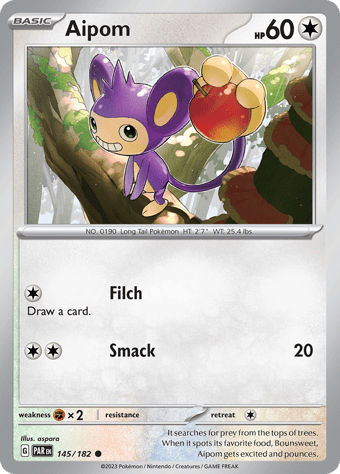 Aipom Paradox Rift Pokemon Card