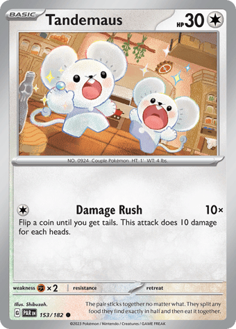 Tandemaus Paradox Rift Pokemon Card