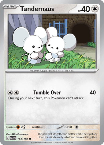 Tandemaus Paradox Rift Pokemon Card