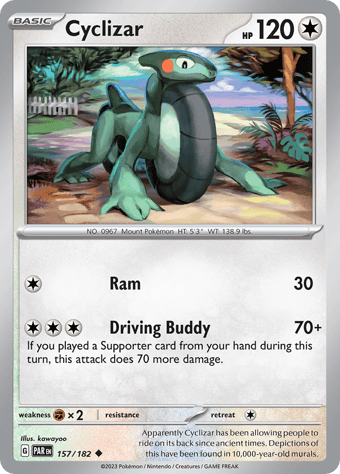 Cyclizar Paradox Rift Pokemon Card