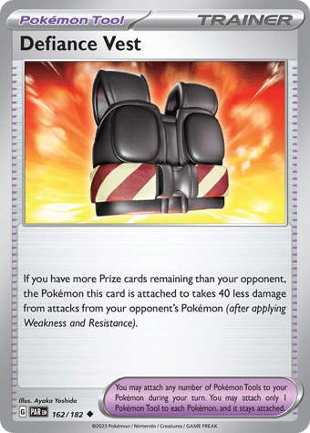 Defiance Vest Paradox Rift Pokemon Card