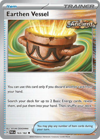 Earthen Vessel Paradox Rift Pokemon Card