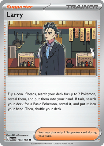 Larry Paradox Rift Pokemon Card