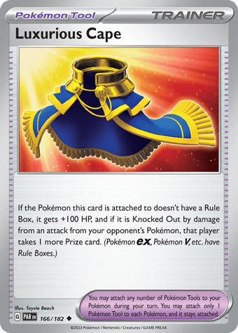 Luxurious Cape Paradox Rift Pokemon Card