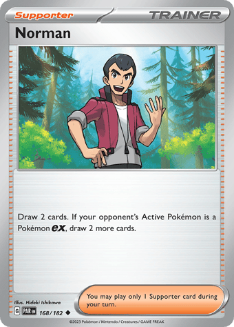 Norman Paradox Rift Pokemon Card