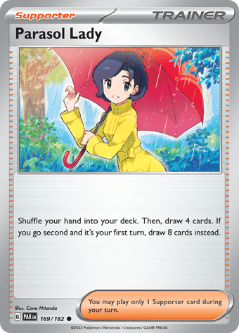 Parasol Lady Paradox Rift Pokemon Card