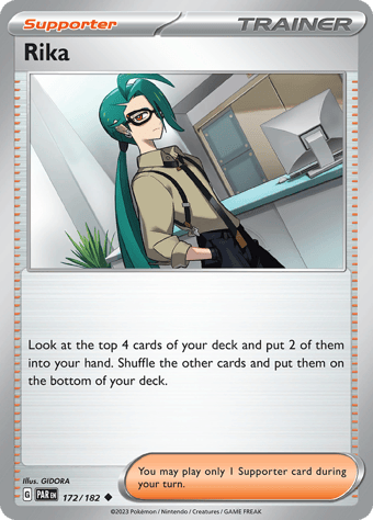Rika Paradox Rift Pokemon Card