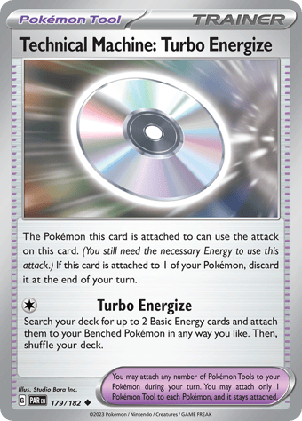 Technical Machine: Turbo Energize Paradox Rift Pokemon Card