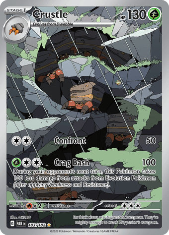 Crustle Paradox Rift Pokemon Card