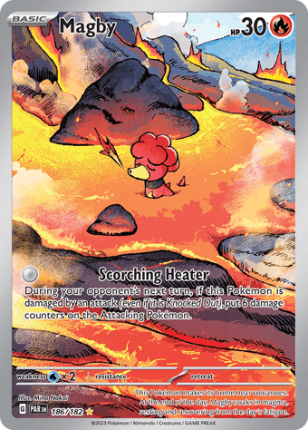 Magby Paradox Rift Pokemon Card