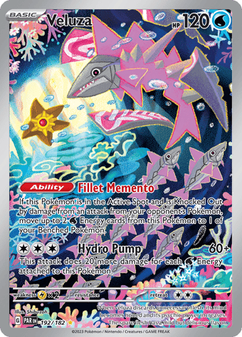 Veluza Paradox Rift Pokemon Card