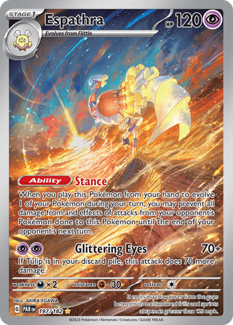 Espathra Paradox Rift Pokemon Card