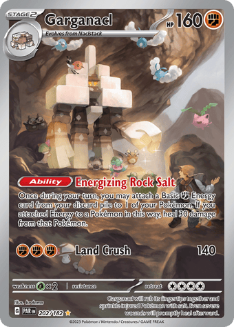 Garganacl Paradox Rift Pokemon Card