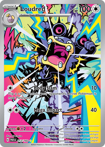 Loudred Paradox Rift Pokemon Card