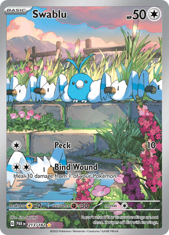 Swablu Paradox Rift Pokemon Card