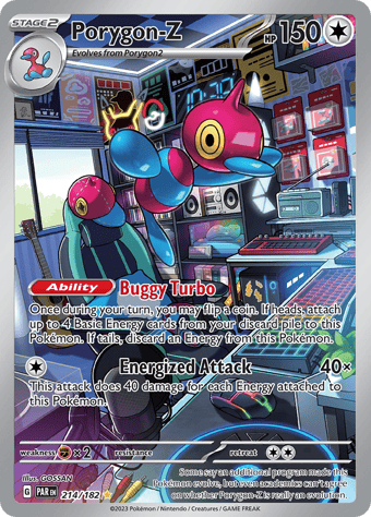Porygon-Z Paradox Rift Pokemon Card
