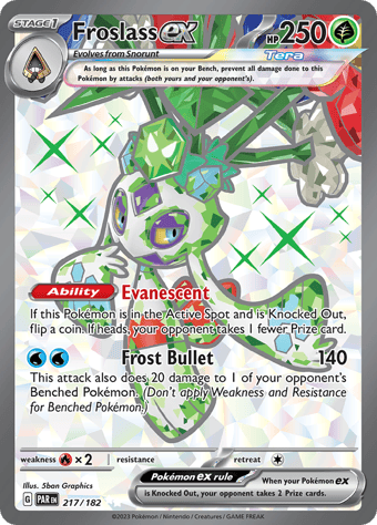 Froslass ex Paradox Rift Pokemon Card