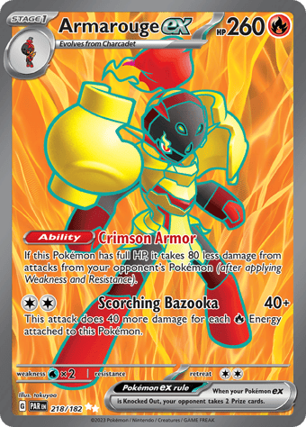 Armarouge ex Paradox Rift Pokemon Card