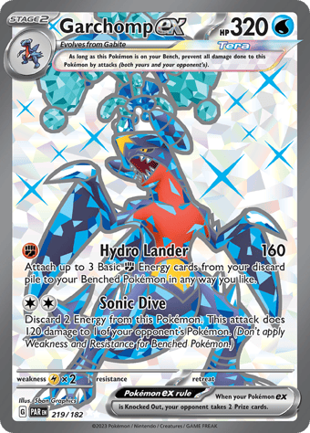 Garchomp ex Paradox Rift Pokemon Card