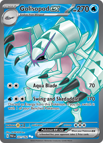 Golisopod ex Paradox Rift Pokemon Card