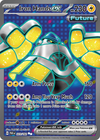 Iron Hands ex Paradox Rift Pokemon Card