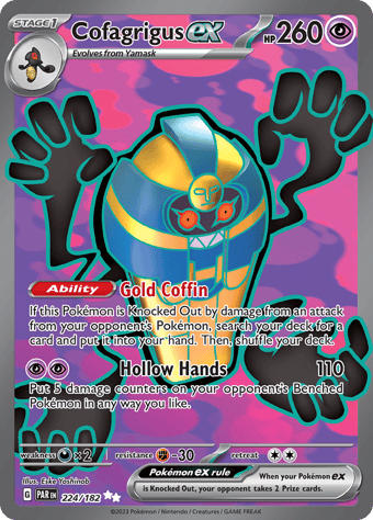 Cofagrigus ex Paradox Rift Pokemon Card