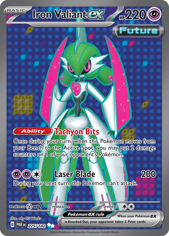 Iron Valiant ex Paradox Rift Pokemon Card