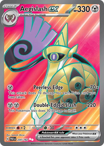 Aegislash ex Paradox Rift Pokemon Card