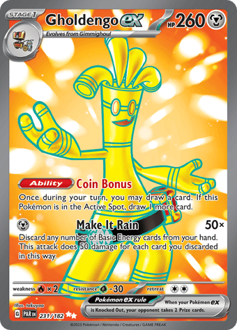 Gholdengo ex Paradox Rift Pokemon Card