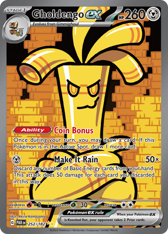 Gholdengo ex Paradox Rift Pokemon Card