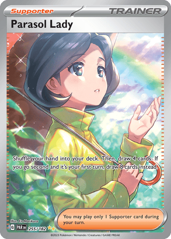 Parasol Lady Paradox Rift Pokemon Card