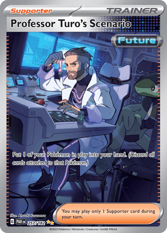 Professor Turo's Scenario Paradox Rift Pokemon Card